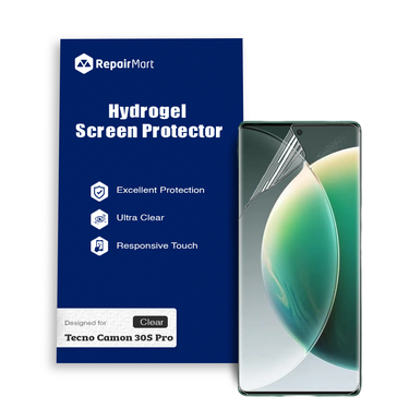 Tecno Camon 30S Pro Compatible Premium Hydrogel Screen Protector With Full Coverage Ultra HD